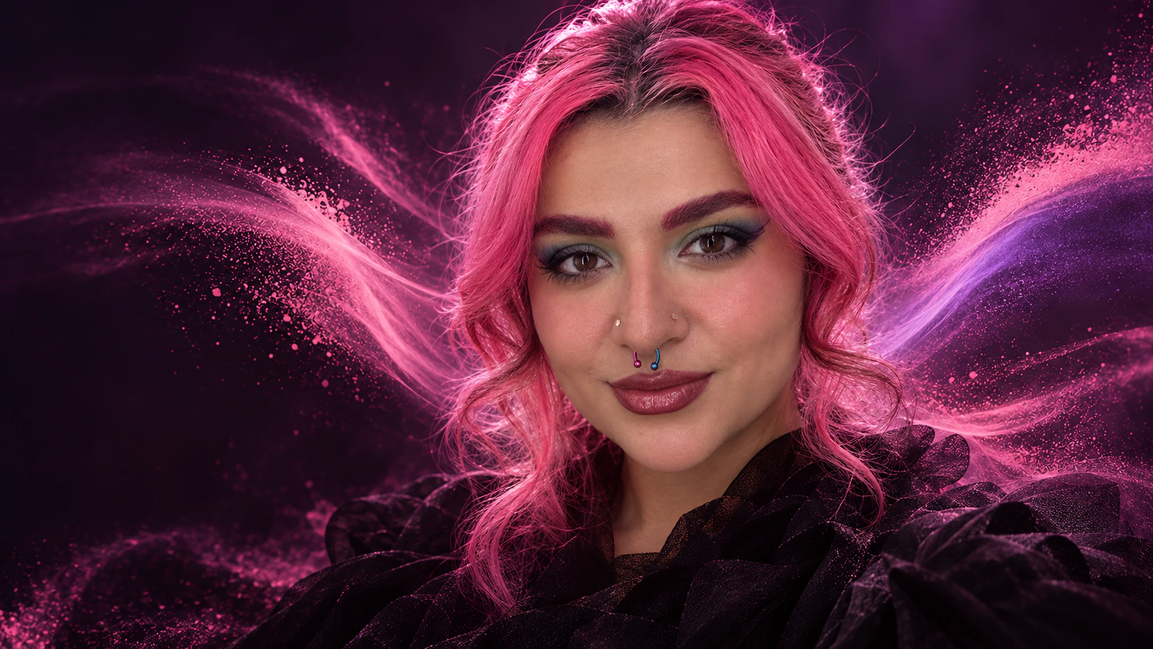 Faten Hassan — approved generated portrait artwork
